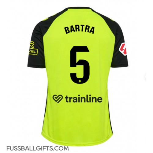 Real Betis Marc Bartra #5 Fußballbekleidung Auswärtstrikot 2024-25 Kurzarm